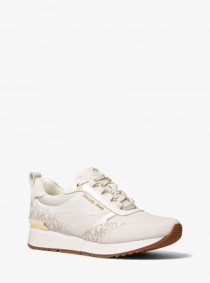 Michaelkors Allie Stride Mesh and Logo Creme | SN-MK27478