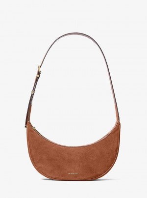 Michaelkors Avra Medium Suede Marrom | SN-MK27257