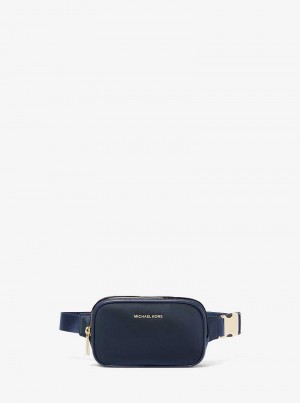 Michaelkors Cara Small Nylon Belt Bag Azul Marinho | SN-MK27213