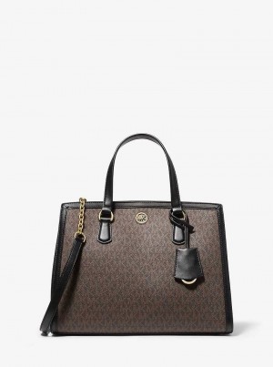 Michaelkors Chantal Medium Logo Marrom | SN-MK27358
