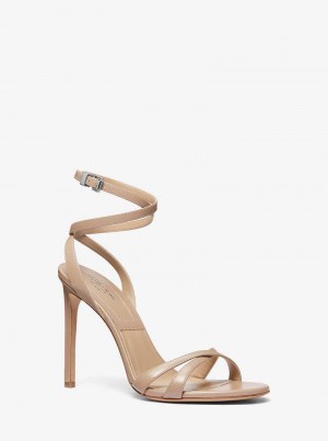 Michaelkors Chrissy Leather Cinzentas Marrom | SN-MK27620