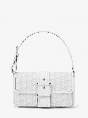Michaelkors Colby Medium Empire Signature Logo Branco | SN-MK26969