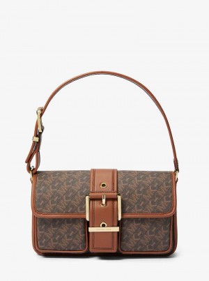 Michaelkors Colby Medium Empire Signature Logo Marrom | SN-MK27035