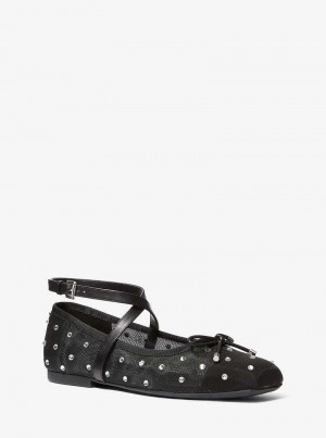 Michaelkors Collette Embellished Mesh Pretas | SN-MK27698