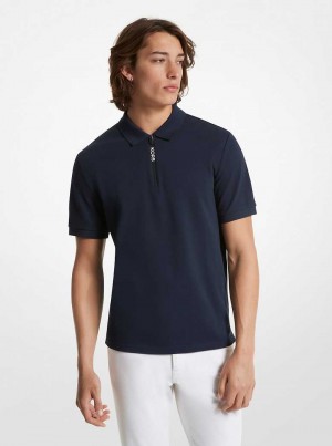 Michaelkors Cotton Half-Zip Azuis | SN-MK27980