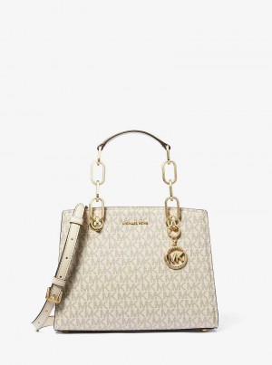 Michaelkors Cynthia Small Signature Logo Douradas | SN-MK27323