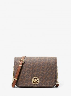 Michaelkors Delancey Medium Empire Signature Logo Marrom | SN-MK27174