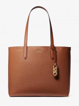 Michaelkors Eliza Extra-Large Pebbled Leather Marrom | SN-MK26833