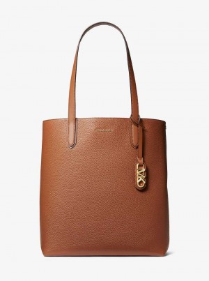 Michaelkors Eliza Extra-Large Pebbled Leather Marrom | SN-MK26838