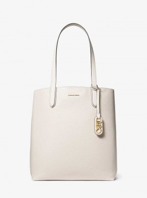 Michaelkors Eliza Extra-Large Pebbled Leather Creme | SN-MK26840