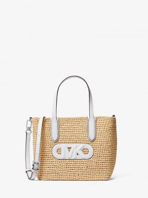 Michaelkors Eliza Extra-Small Empire Logo Straw Multicoloridas | SN-MK26819