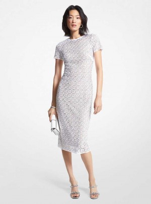 Michaelkors Embellished Laser Cut Scuba Branco | SN-MK26742