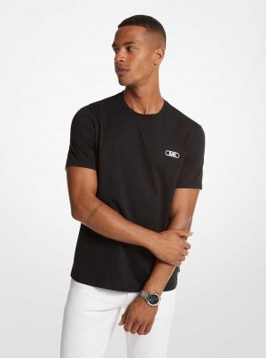 Michaelkors Empire Logo Cotton Pretas | SN-MK27967