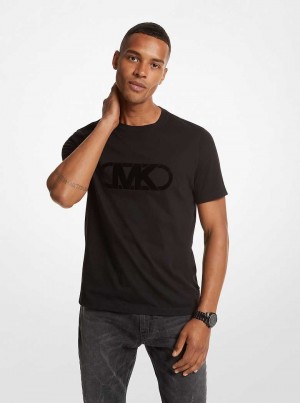 Michaelkors Empire Logo Cotton Pretas | SN-MK27996