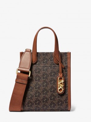 Michaelkors Gigi Extra-Small Empire Signature Logo Marrom | SN-MK27149
