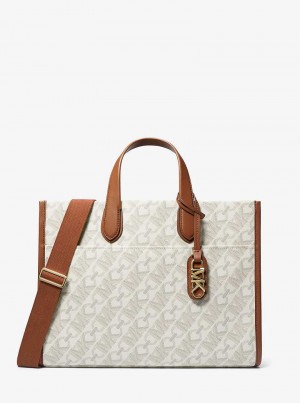 Michaelkors Gigi Large Empire Signature Logo Luz Amarelas | SN-MK26859