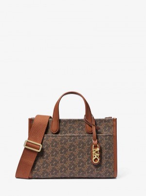 Michaelkors Gigi Small Empire Signature Logo Marrom | SN-MK27299
