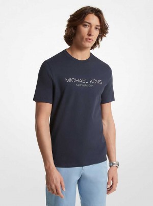 Michaelkors Graphic Logo Cotton Azuis | SN-MK27976