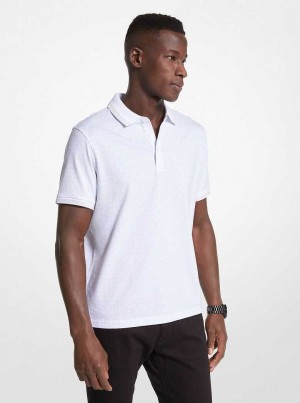 Michaelkors Greenwich Logo Print Cotton Jersey Branco | SN-MK28001