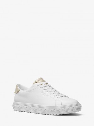 Michaelkors Grove Leather Douradas | SN-MK27419