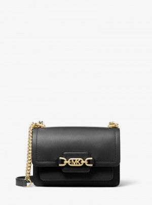 Michaelkors Heather Extra-Small Leather Pretas | SN-MK27184