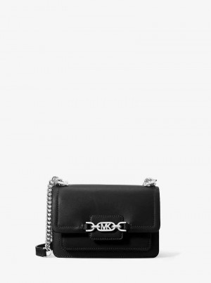 Michaelkors Heather Extra-Small Leather Pretas | SN-MK27234