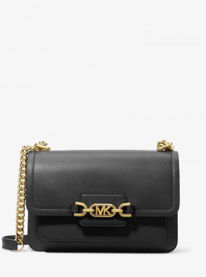 Michaelkors Heather Large Leather Pretas | SN-MK27074