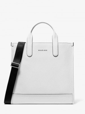 Michaelkors Hudson Pebbled Leather Branco | SN-MK26910