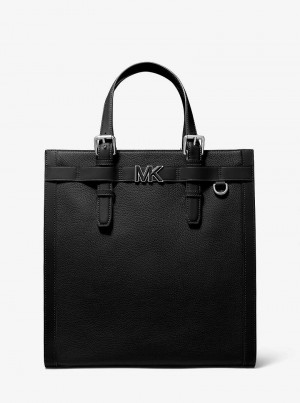 Michaelkors Hudson Pebbled Leather Pretas | SN-MK26926