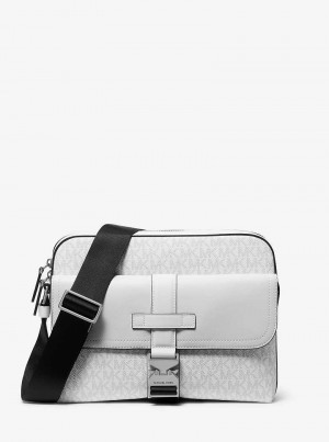 Michaelkors Hudson Signature Logo and Leather Branco | SN-MK28139
