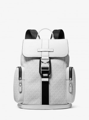 Michaelkors Hudson Signature Logo and Leather Cargo Branco | SN-MK28195