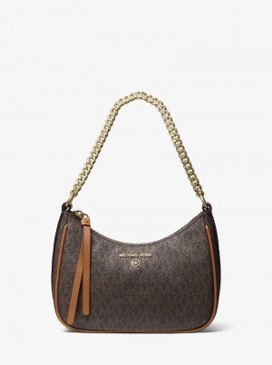 Michaelkors Jet Set Charm Small Logo Marrom | SN-MK27013