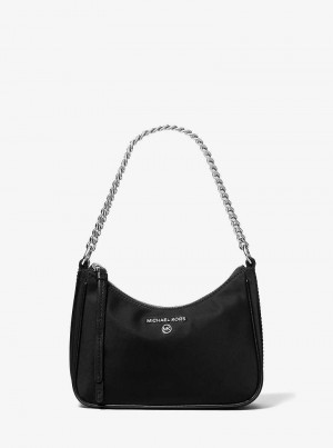Michaelkors Jet Set Charm Small Nylon Gabardine Pretas | SN-MK26991