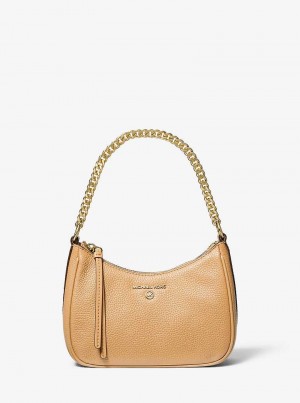 Michaelkors Jet Set Charm Small Pebbled Leather Marrom | SN-MK26984