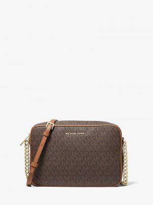 Michaelkors Jet Set Large Logo Marrom | SN-MK27155