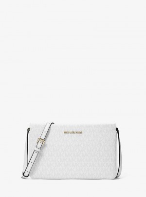 Michaelkors Jet Set Large Signature Logo Branco | SN-MK27118