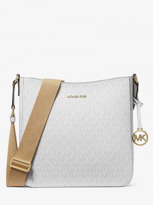 Michaelkors Jet Set Travel Large Signature Logo Branco | SN-MK27205