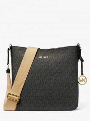 Michaelkors Jet Set Travel Large Signature Logo Pretas | SN-MK27232
