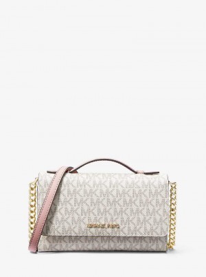 Michaelkors Jet Set Travel Medium Logo Bege | SN-MK27124