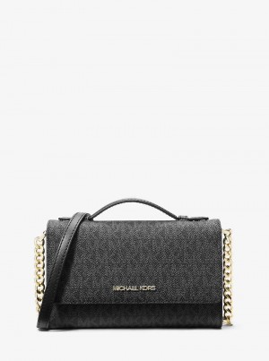 Michaelkors Jet Set Travel Medium Logo Pretas | SN-MK27123