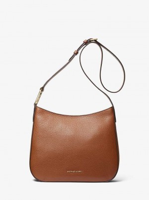 Michaelkors Kensington Large Pebbled Leather Marrom | SN-MK27193