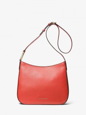 Michaelkors Kensington Large Pebbled Leather Coral | SN-MK27194