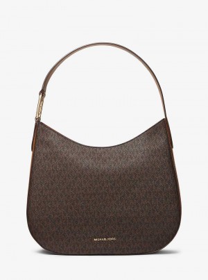 Michaelkors Kensington Large Signature Logo Marrom | SN-MK27037