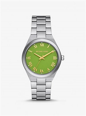 Michaelkors Lennox Silver-Tone Watch Prateadas | SN-MK28398