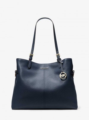 Michaelkors Lenox Large Leather Azul Marinho | SN-MK26936