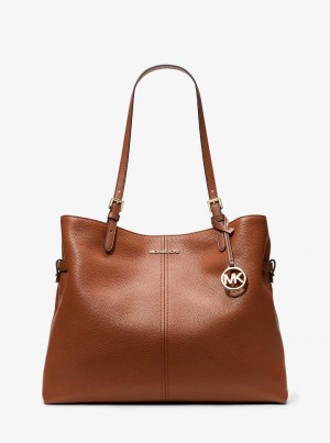 Michaelkors Lenox Large Leather Marrom | SN-MK26935