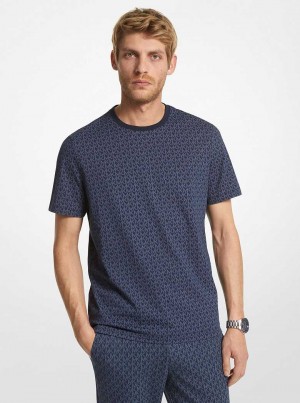 Michaelkors Logo Cotton Azuis | SN-MK27964