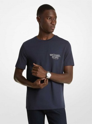 Michaelkors Logo Cotton Azuis | SN-MK27978