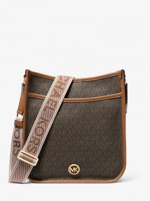 Michaelkors Luisa Large Signature Logo Marrom | SN-MK27225