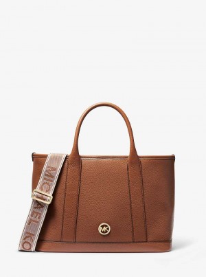Michaelkors Luisa Medium Pebbled Leather Marrom | SN-MK27347